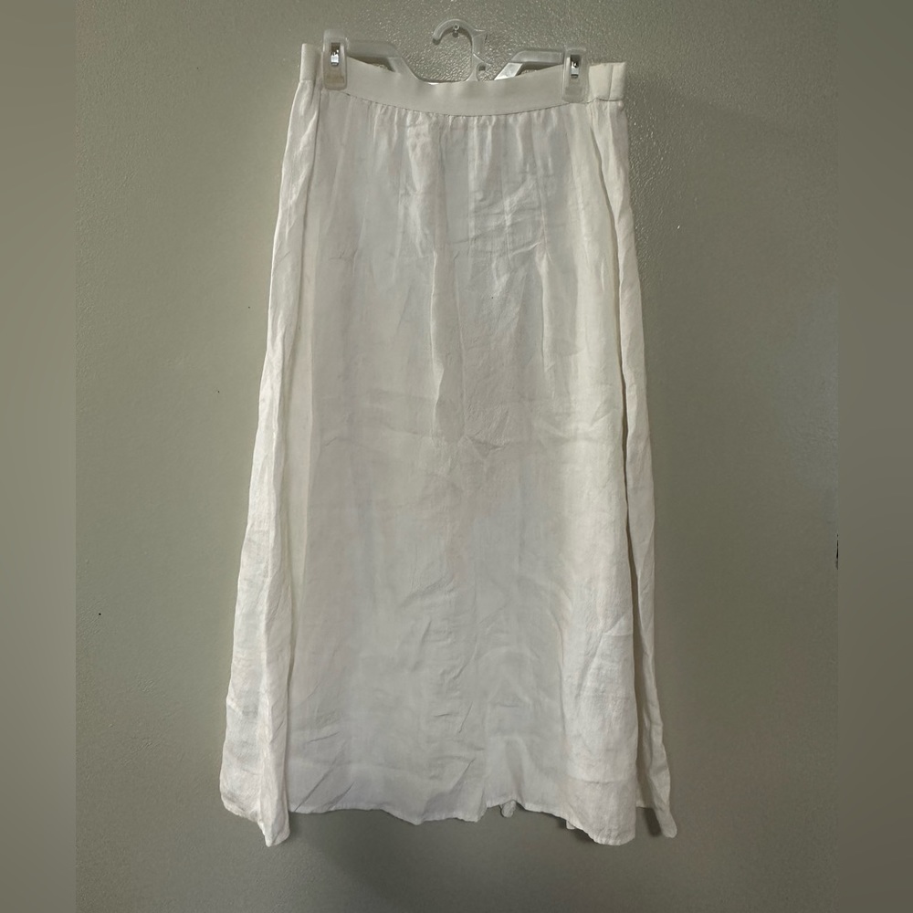 White J. Jill midi skirt size S  Linen